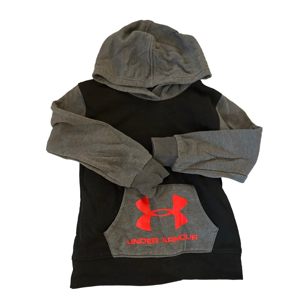 Under Armour Black Grey Hoodie size 5